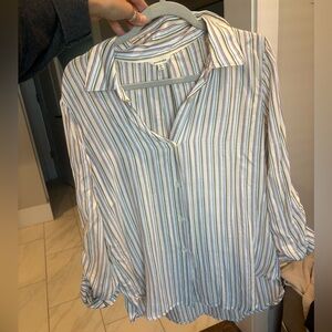 Very soft button up blouse stripe